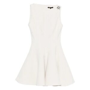 Maje Dress Fit and Flare Mini Fr36 / US 6 Textured Sleeveless Bridal MSRP $480